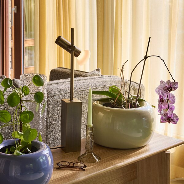 Lampă de masă Hübsch, SET, Auriu / Alamă, Camera de zi, Metal, Modern