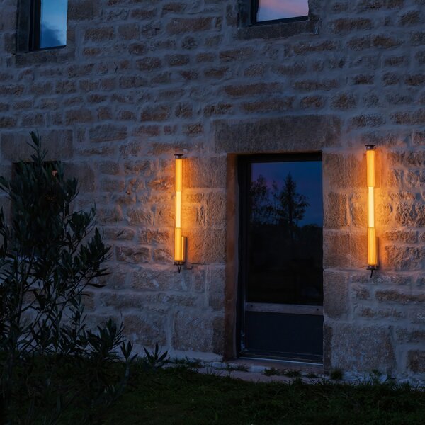 Lampă de perete DCW, ITT360, reglabil, Auriu / Alamă, Baie, Sticlă, Design