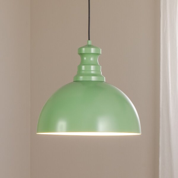 Opviq Lampa suspendată Kure, verde mentă, metal, Ø 40 cm E27, reglabil, Verde, Bucătărie, Metal, Modern
