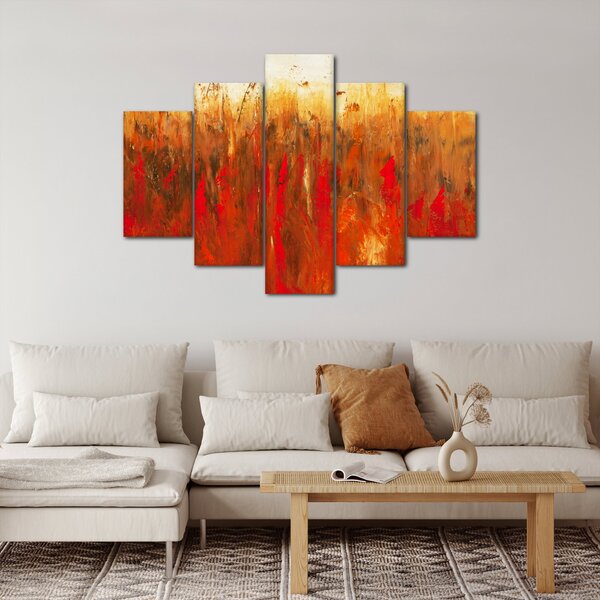 Tablou cu abstracție pictată (150x105 cm)