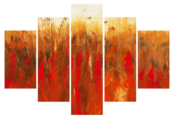 Tablou cu abstracție pictată (150x105 cm)