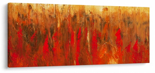 Tablou cu abstracție pictată (120x50 cm)