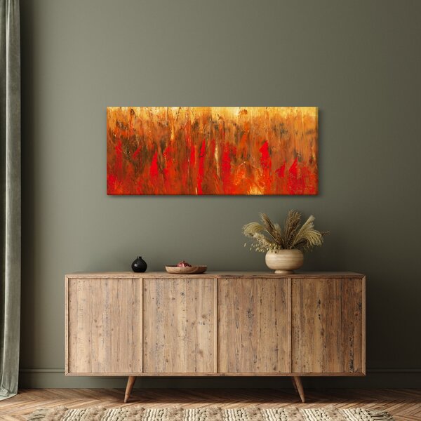 Tablou cu abstracție pictată (120x50 cm)
