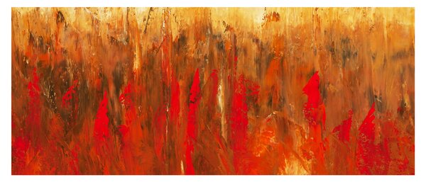 Tablou cu abstracție pictată (120x50 cm)