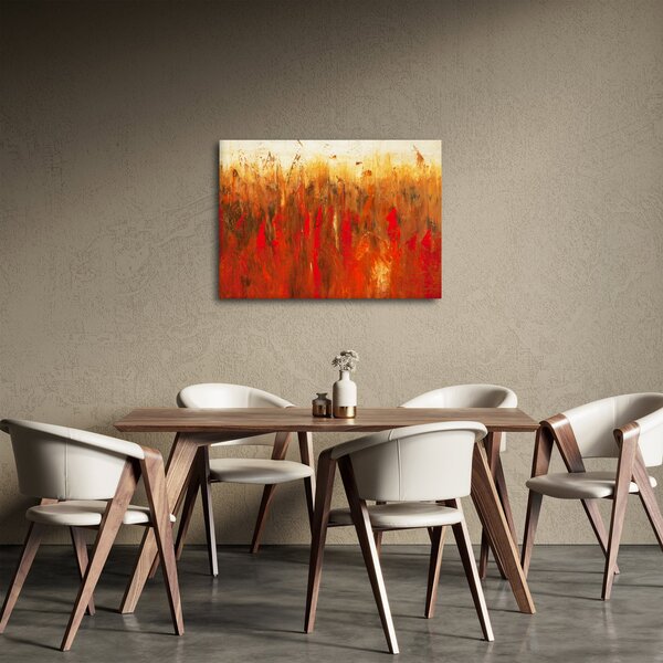 Tablou cu abstracție pictată (70x50 cm)