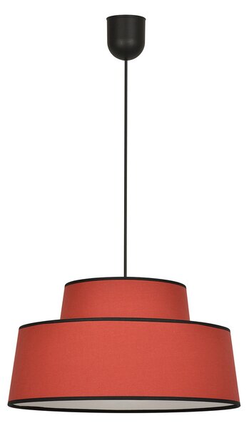 Lustră Pendul COREP, Mallorca, reglabil, Maro / Rugină, Camera de zi, Țesătură / Textil