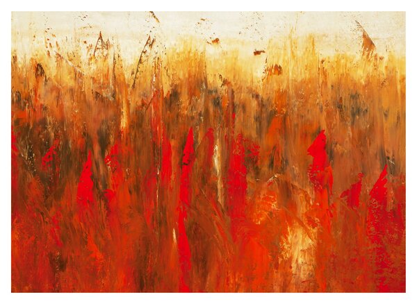 Tablou cu abstracție pictată (70x50 cm)