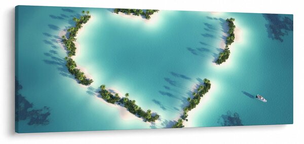 Tablou - Insulele inimii (120x50 cm)