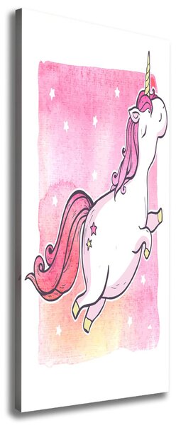 Tablouri tipărite pe pânză unicorn roz