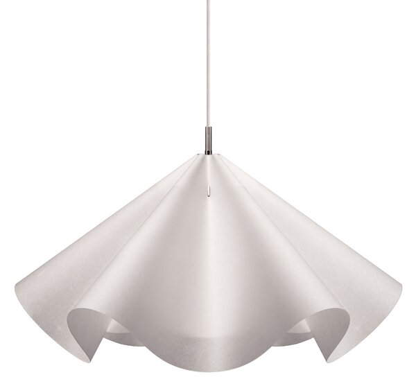 Lustră Pendul Moebe, Sinuate, reglabil, Alb, Camera de zi, Hârtie / Carton, Design