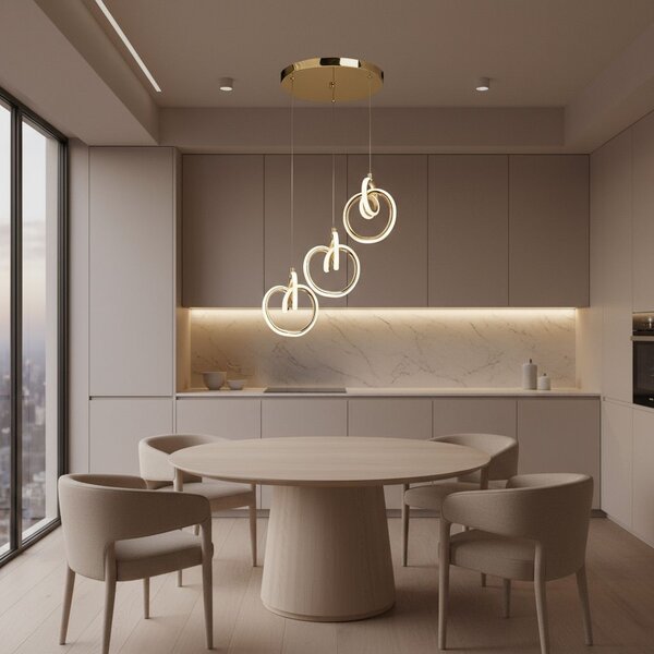 Lampa LED LHJ093-3CP GOLD