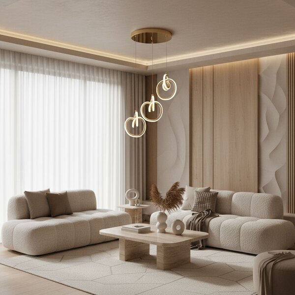 Lampa LED LHJ093-3CP GOLD