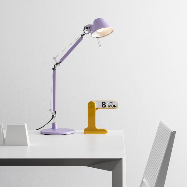 Lampă de masă Artemide, Tolomeo Micro, Violet, Studiu / Birou, Metal, Design