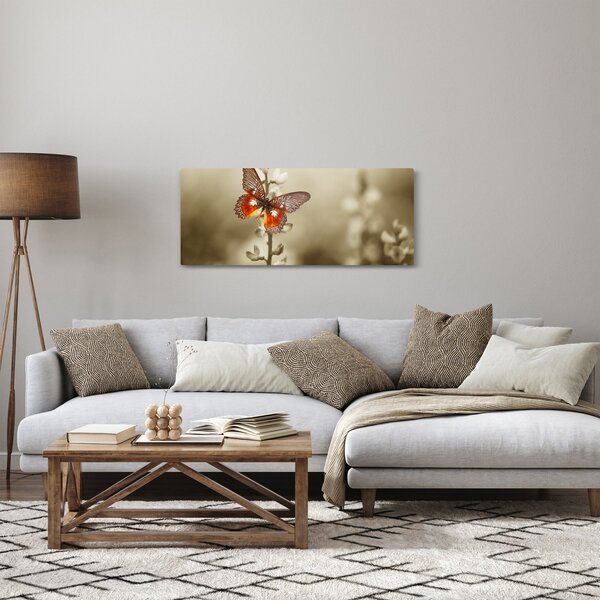 Tablou cu fluture (120x50 cm)