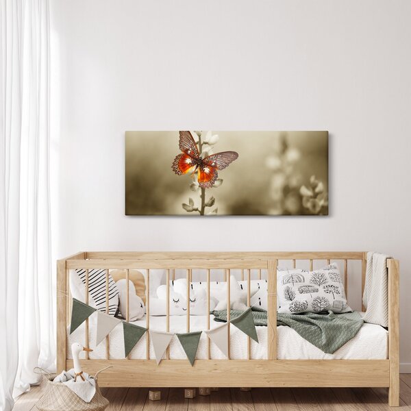 Tablou cu fluture (120x50 cm)
