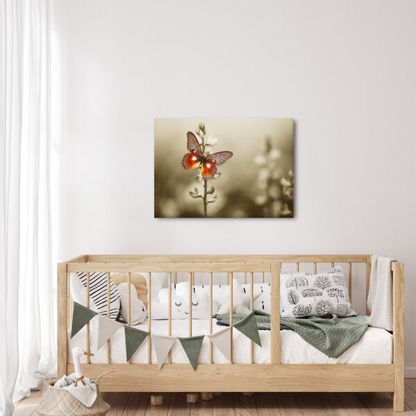 Tablou cu fluture (70x50 cm)