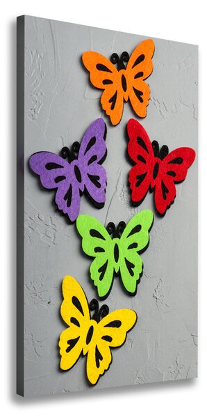 Tablouri tipărite pe pânză fluturi colorat