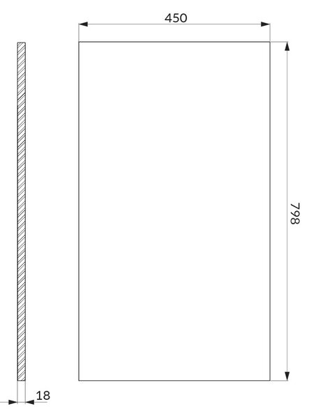 Cersanit Moduo blat 79.8x45 cm stejar S590-123