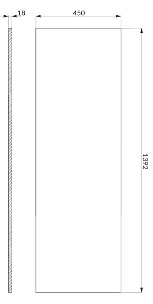 Cersanit Moduo blat 139.2x45 cm stejar S590-127