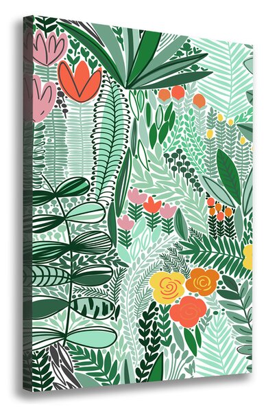 Pictură pe pânză flori tropicale
