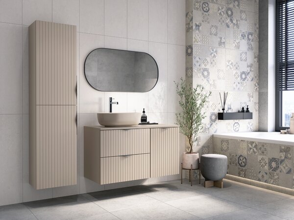 Cersanit Tirso dulap 40x30x160 cm laterala pe perete cappucino-bej S1015-006
