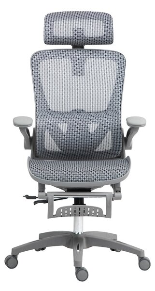 Scaun birou Zenyk mesh negru si alb 63x70x126 cm