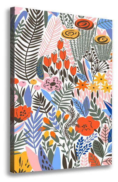 Tablou pe pânză canvas flori tropicale