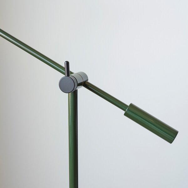 Lampadar Belid, reglabil, Verde, Camera de zi, Metal, Design