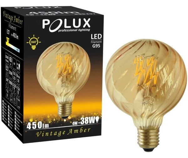 Bec LED VINTAGE AMBER E27/4W/230V G95 2700K