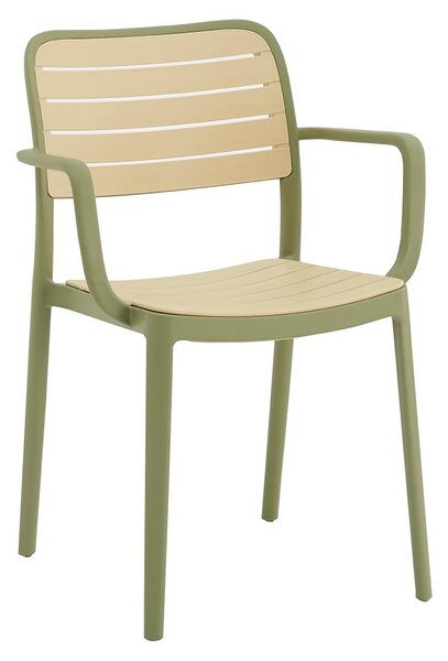 Scaun de grădină Kartos 2 (verde + bej). 1119457