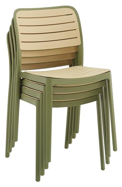 Scaun de grădină Kartos 1 (verde + bej). 1119458