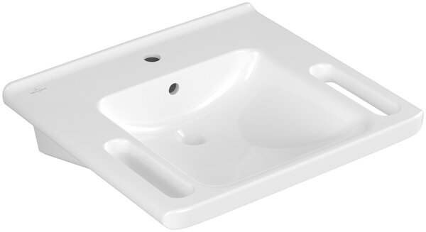 Villeroy & Boch ViCare lavoar 60x55 cm dreptunghiular clasică pentru persoane cu dizabilități alb luciu 4A686001