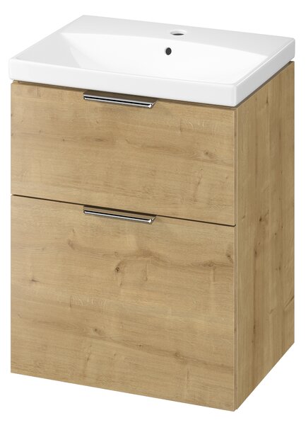 Cersanit City lavoar cu dulap 60 cm stejar S4004-134