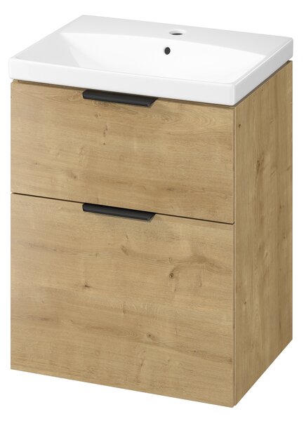 Cersanit City lavoar cu dulap 60 cm stejar S4004-134