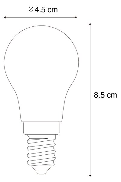 Set de 5 Becuri LED Smart E14 P45 Mate 4.2W 470 lm 2700-6500K