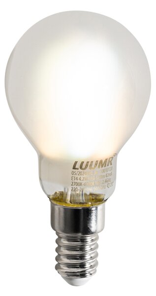 Bec LED inteligent E14 P45 Mat 4.2W 470lm 2700-6500K