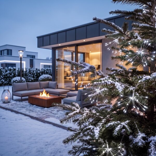 BRILAGI - LED șir luminos de exterior pentru Crăciun 300xLED 7m IP44 alb rece efect de artificii