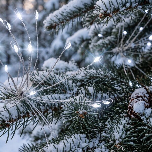 BRILAGI - LED șir luminos de exterior pentru Crăciun 300xLED 7m IP44 alb rece efect de artificii