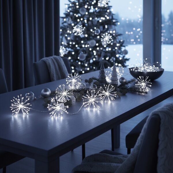 BRILAGI - LED șir luminos de exterior pentru Crăciun 300xLED 7m IP44 alb rece efect de artificii