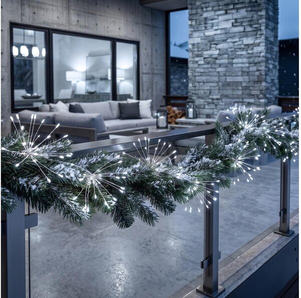 BRILAGI - LED șir luminos de exterior pentru Crăciun 300xLED 7m IP44 alb rece efect de artificii