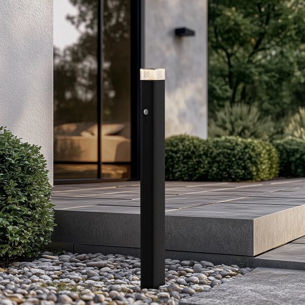 Lampă de Exterior Lindby, Halvar, reglabil, Negru, Terasă, Metal, Modern