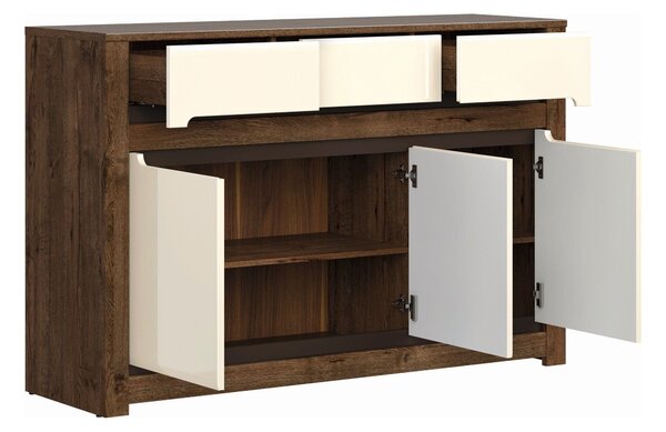 Comoda RUSO KOM3D3S, nuc/bej, PAL, 149x46x99 cm