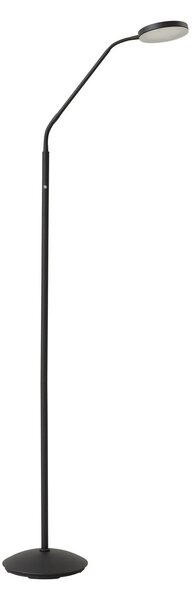 Lampadar Lindby, Elvyn, reglabil, Negru, Camera de zi, Metal, Modern
