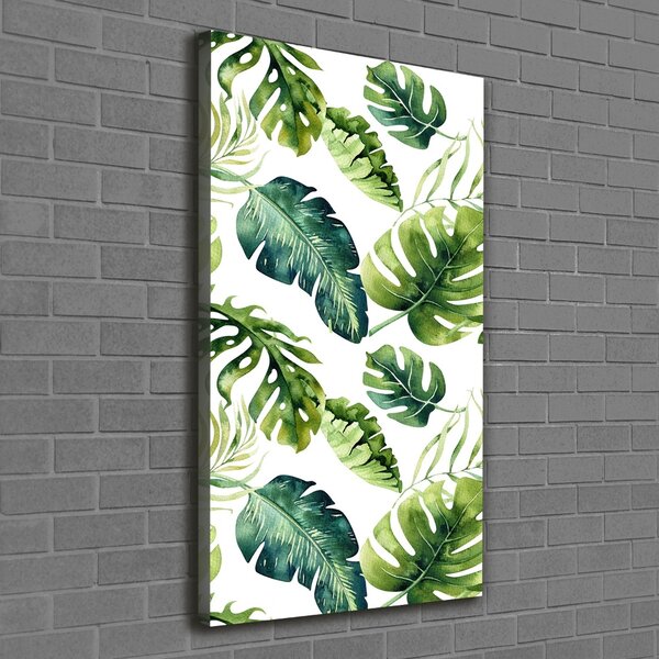 Tablou canvas frunze tropicale