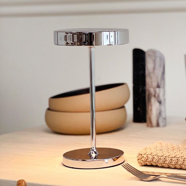 Lampă de masă Dyberg Larsen, Starlight, reglabil, Metalic, Camera de zi, Metal, Scandinavă
