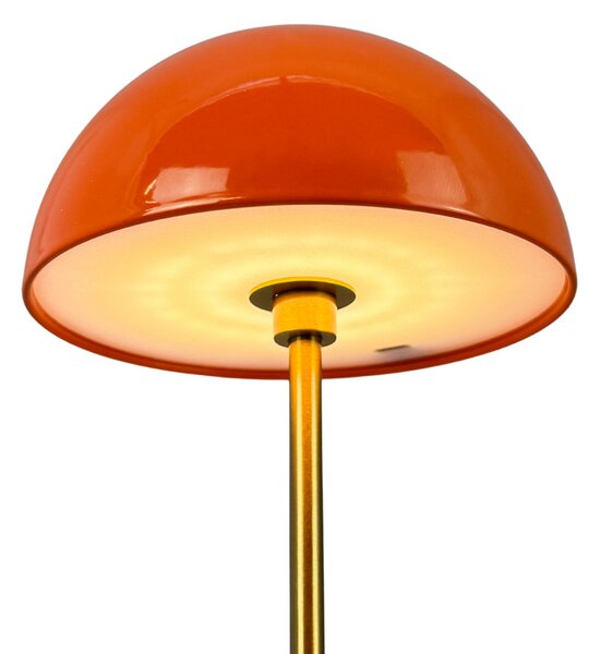 Lampă de masă Dyberg Larsen, Along, reglabil, Portocaliu, Camera de zi, Metal, Scandinavă