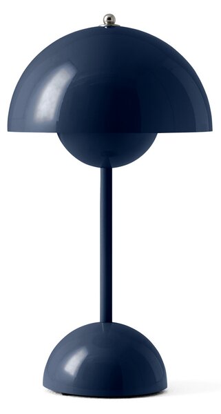 Lampă de masă &Tradition, Flowerpot VP9, reglabil, Albastru, Camera de zi, Plastic, Design