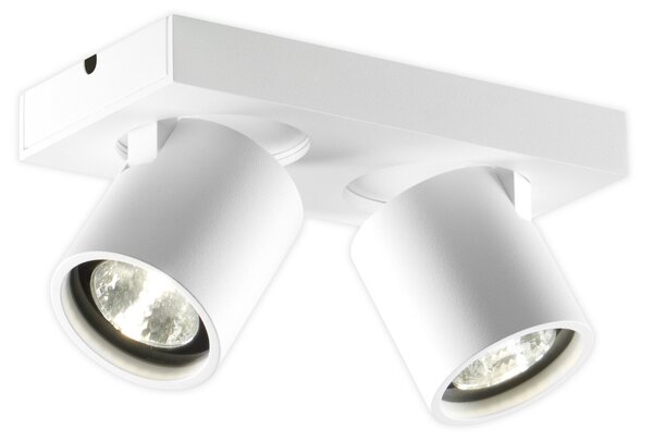 Plafoniere LIGHT-POINT, Focus 2, reglabil, Alb, Camera de zi, Aluminiu, Design
