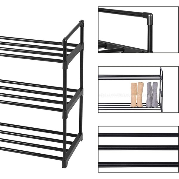 Dulap negru pentru incaltaminte VARIO 92x55 cm