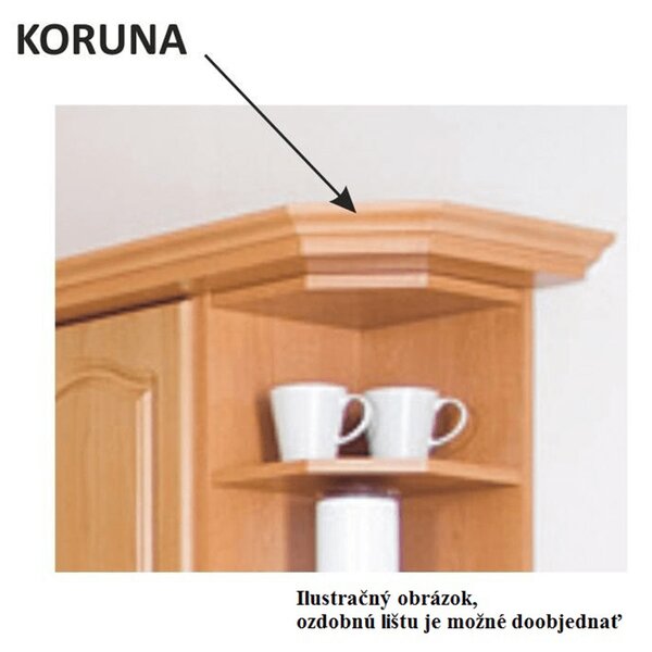 Dulap de bucătărie pentru alimente Leite MDF klasik S60LO. 788695